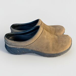 Merrell Encore Mule Brown Nubuck Leather Casual Slide Womens 6.5